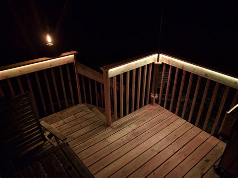 Inexpensive deck upgrade with LED lighting | Led deck lighting, Deck upgrade, Building a deck