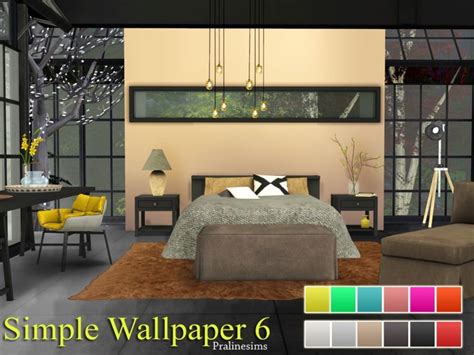 By Pralinesims Found In Tsr Category Sims 4 Walls Simple Wallpapers