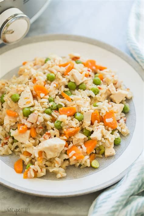 Slow Cooker Chicken And Rice The Recipe Rebel