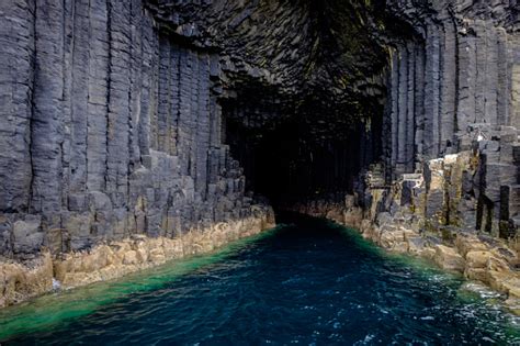 Inside The Famous Fingals Cave On Staffa Island Stock Photo Download