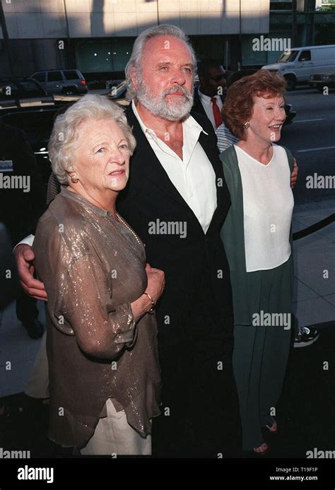 Los Angeles Ca July Actor Sir Anthony Hopkins Wife Right