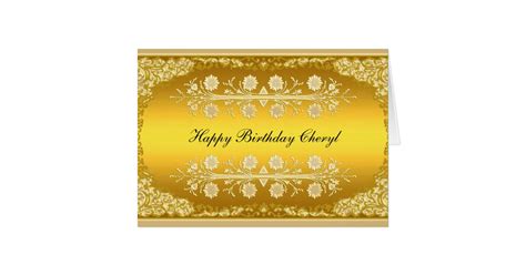 Gold Card Happy Birthday Zazzle