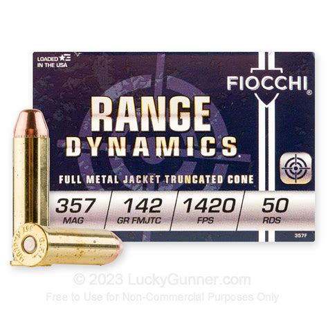 357 Mag Ammo For Sale 142 Gr Fmjtc Fiocchi Ammunition In Stock