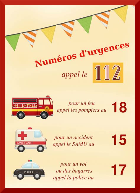 Alors, profitez de vos congés! Numéros d'urgences - Dans la maison d'Emy