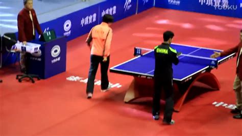 King of epic shots.♫ music: Ding Ning and Ma Long have fun during a gaming show # ...