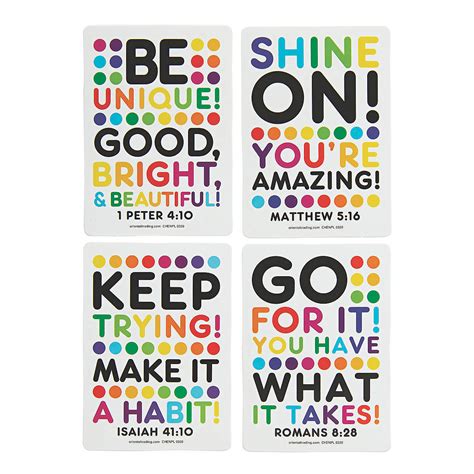 Religious Encouragement Cards Bright Stationery 48 Pieces Ebay