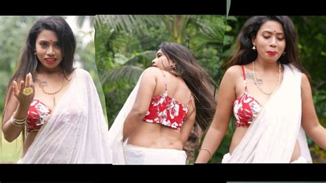 Hot Photoshoot Roohi Roy Saree Beauty Saree Bhabhi Nandini Nayek Saree Fashion