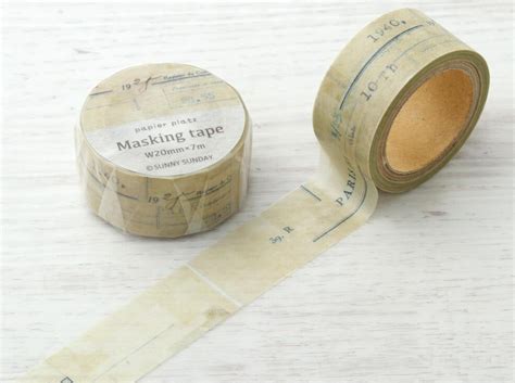 papier platz x sunny sunday paris vintage masking tape yoseka stationery