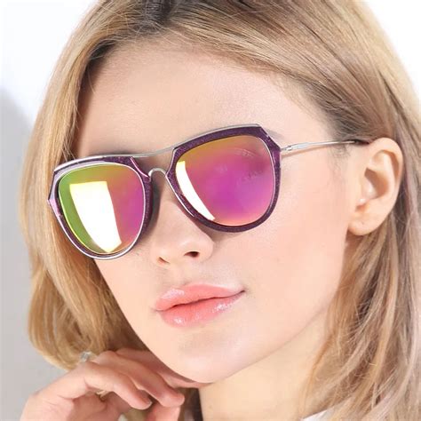New Fashion Women Polarized Sunglasses Sex Ladies Glasses Polarized Mirrored Full Metal Frame