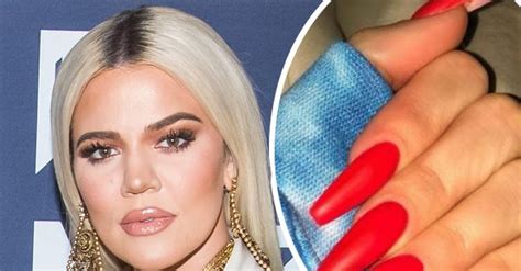 Khloe Kardashian Responds After Shes ‘mummy Shamed Over Long Red Nails Ok Magazine