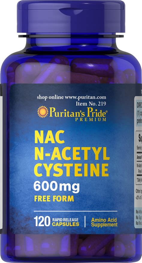 Activated charcoal is sometimes used to prevent poisoning in people who take too much acetaminophen and other medications. Puritan's Pride N-Acetyl Cysteine (NAC) 600 mg, 120 ...