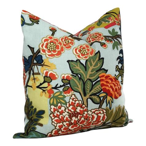 January 21, 2011 · 21 comments. 20" x 20" Aqua Schumacher Chiang Mai Dragon Pillow Cover | Chairish