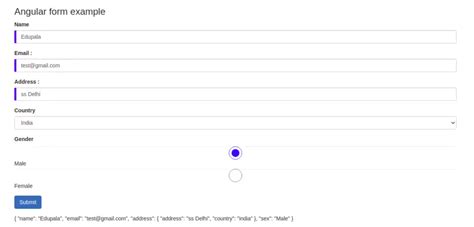 How To Implement Angular Template Driven Form In Angular 13