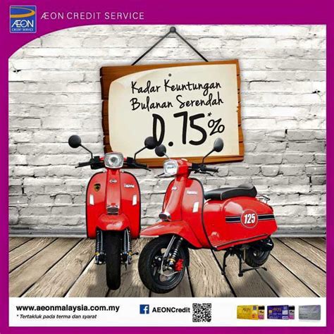 We offer a range of services including the issuance of credit cards, easy payment schemes, personal financing schemes and insurance products. V Power Motor | AEON Credit Services Scomadi Motorcycle ...