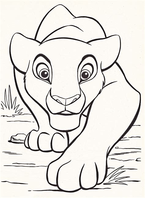 The majestic lion king mufasa has a heir simba. disney coloring pages lion king - Free Large Images ...