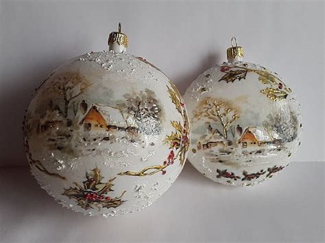 23 Diy Decoupage Christmas Ornaments