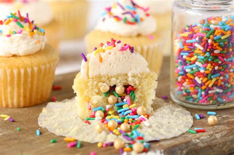 Rainbow Sprinkle Cupcakes