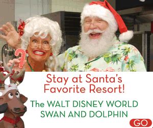 Are you looking for swan and dolphin discount codes? Santa & Mrs Claus are on their Disney vacation at the Walt ...
