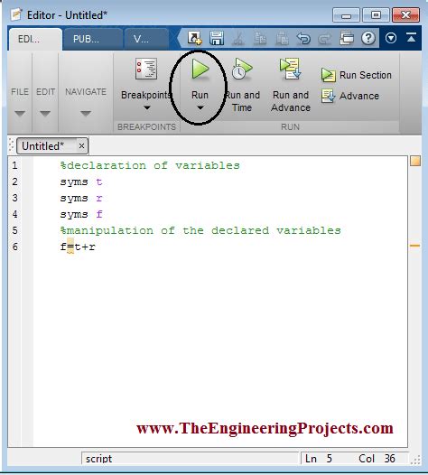 How To Create M File In Matlab The Engineering Projects