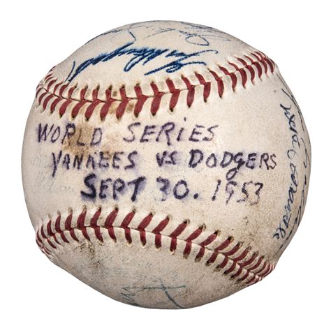 It was great to see baseball again today. Lot Detail - Incredible 1953 World Series(Dodgers vs ...