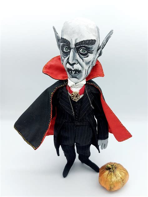 Vampire Doll Handmade Scary Halloween Decoration Made To Etsy