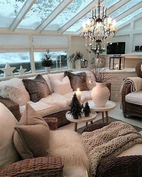 31 Amazing Modern Winter Theme Decor For Living Rooms Cozy Apartment