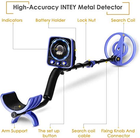 Intey Metal Detector Included Shovel And Carrying Bags High Accuracy