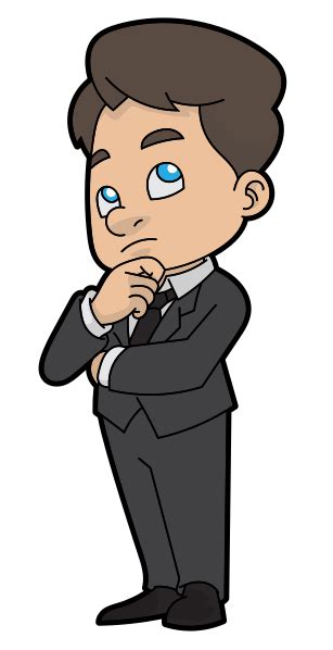 Find the perfect person thinking cartoon stock photos and editorial news pictures from getty images. File:Thinking Cartoon Businessman.svg - Wikimedia Commons