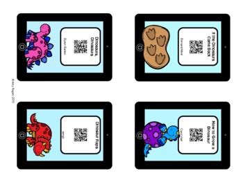 Dinosaur QR Codes by Amy Rogers | Teachers Pay Teachers