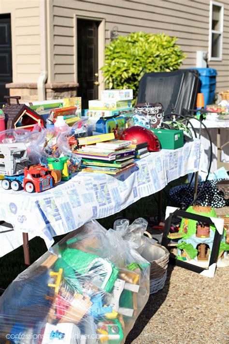 But some of the worst quality stuff is sold at sales where the garage is overflowing with crap. How to have a Yard Sale like a PRO! | Confessions of a ...