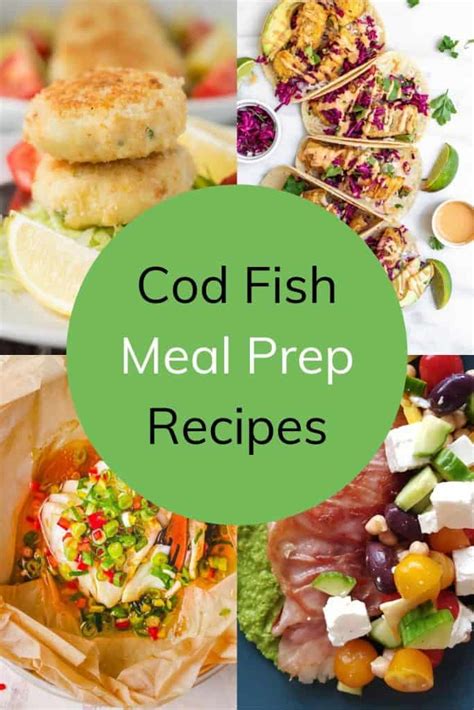 Healthy Cod Meal Prep Recipes Easy Meals Hint Of Healthy