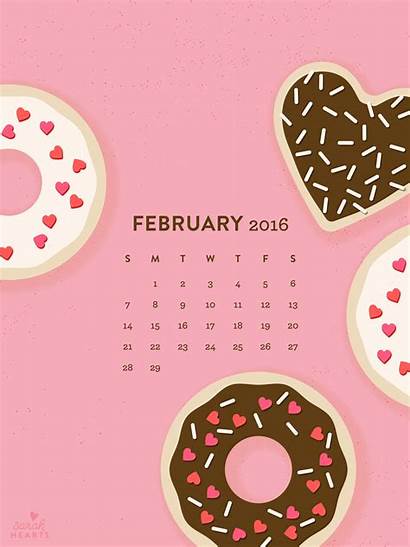 Donuts Calendar Wallpapers February Ipad Quote Computer