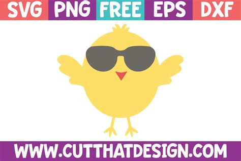 Cute Chick Wearing Sunglasses Svg Cut That Design