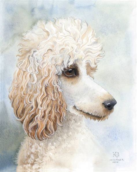 My Friend The Poodle Painting Dog Paintings Art Realism Art