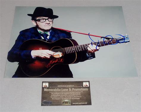 elvis costello autograph 8x10 coa memorabilia lane and promotions at amazon s entertainment