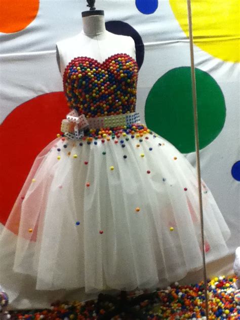 A Candy Dress Fashionista Candy Dress Candy Costumes Recycled Dress