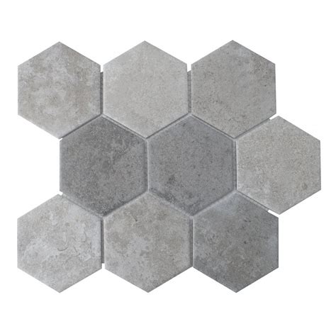Hexagon Cement Mix Mosaic 95cm X 95cm 295cm X 256cm Wall And Floor Tile