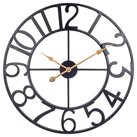 Buy 30 Inch Metal Wall Clock Oversized Modern Farmhouse Wall Clock
