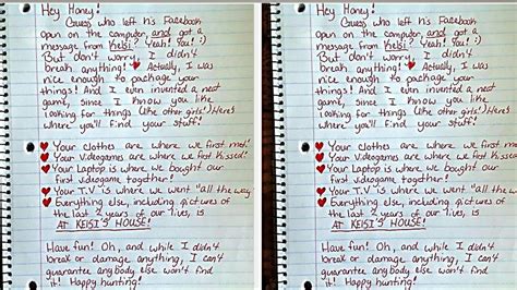 Many people are beginning to jailbreak their ipods and iphones, which means that once they've jailbroken their device they can get any app for free. 2013: BEST creative break-up letter EVER - YouTube