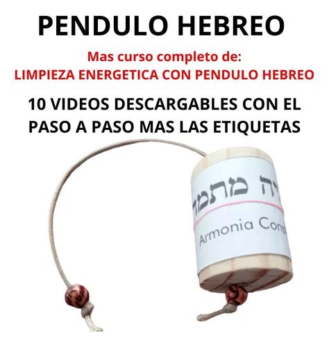 Curso De Limpieza Energetica Con Pendulo Hebreo Cuotas Sin Inter S
