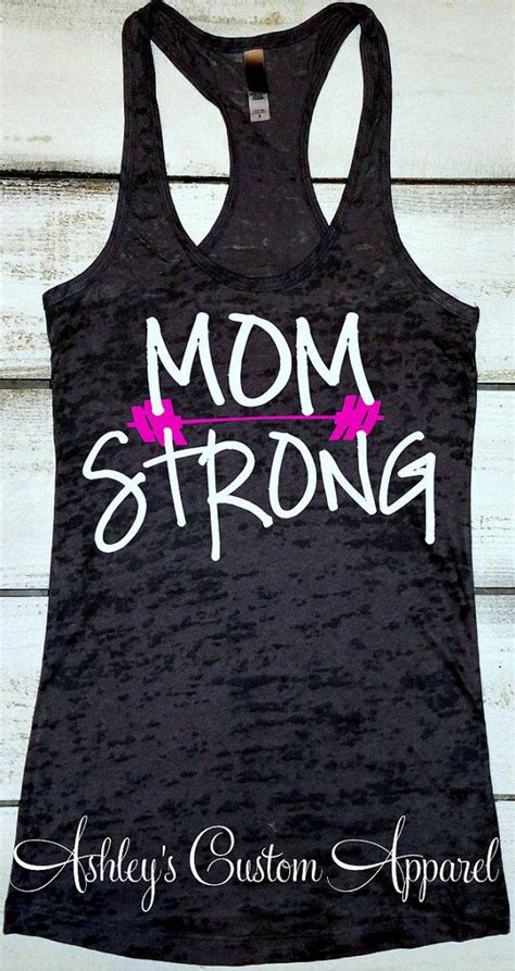 Mom Strong Tank Mom Life Shirt Womens Fitness Tank Top Moms Who Workout Fit Moms Mom Ts