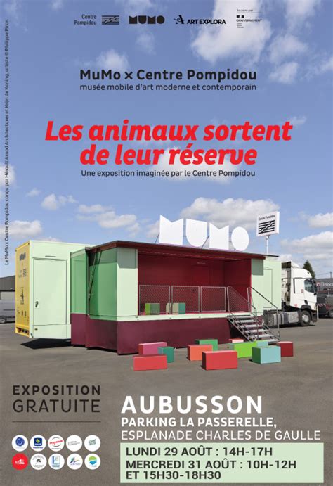 Aubussonfr Mumo X Centre Pompidou Présentent Les Animaux Sortent De Leur Réserve Le 31