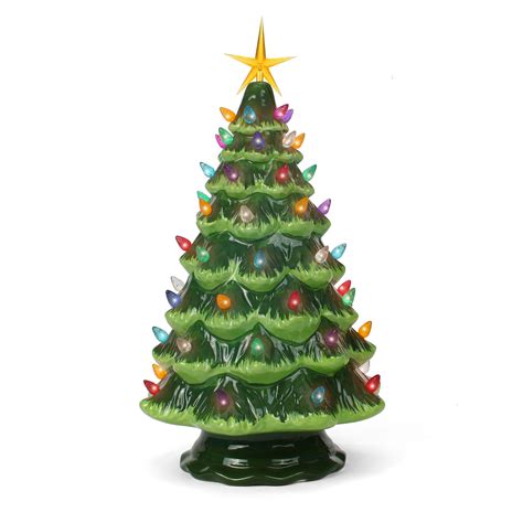 Ceramic Christmas Tree Tabletop Christmas Tree With Lights Etsy