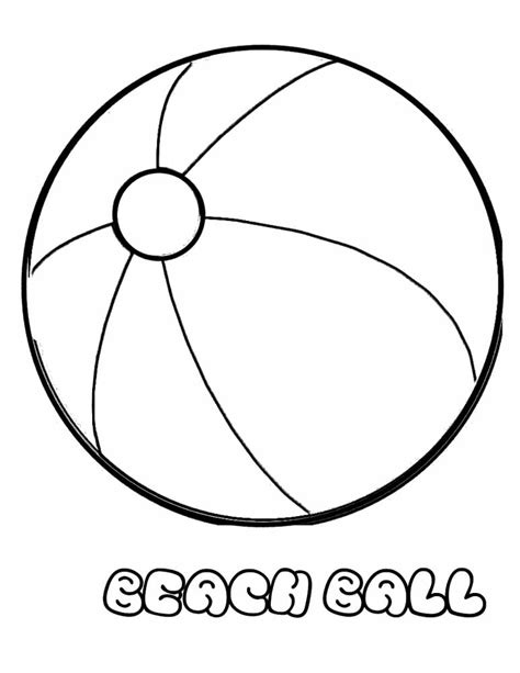 Beach Ball Coloring Pages Home Design Ideas