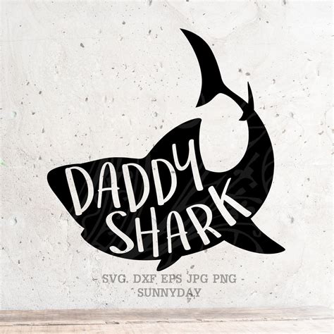 Download Daddy Shark Svg File DXF Silhouette Print Vinyl Cricut ...