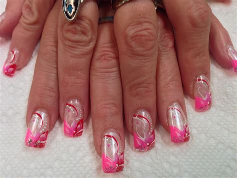 Girly Valentine Lily, nail art designs by Top Nails, Clarksville TN ...