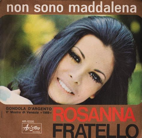 Una delle seguenti immagini può essere ringraziata da rosanna. Rosanna Fratello - Non Sono Maddalena (1969, Vinyl) | Discogs