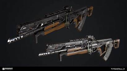 Flatline 47 Titanfall Artstation Guns Concept Weapons