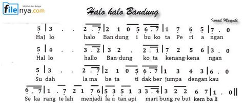 Check spelling or type a new query. Halo-Halo Bandung Not Angka,Not Balok,Lirik,Chord | FileNya