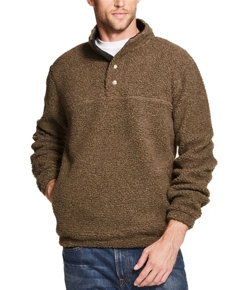 Weatherproof Mens Sweater Small Sherpa Henley Pullover S Walmart